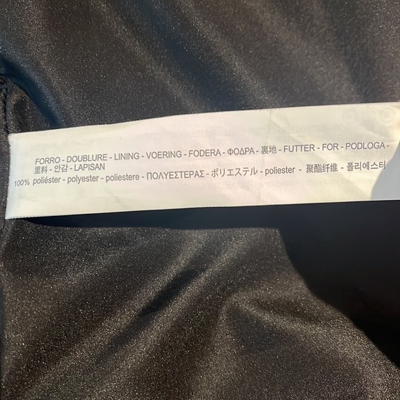 Zara Basic Outerwear Faux Fur Gold, Grey, Black & Wine Striped Jacket - Picture 16 of 17